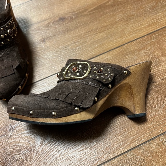 Michael Kors Suede Clogs - Picture 3 of 8